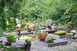 Grabarten auf dem Friedhof in Kaiserslautern