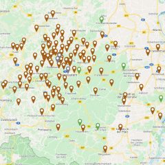 Friedhöfe in Kaiserslautern Karte