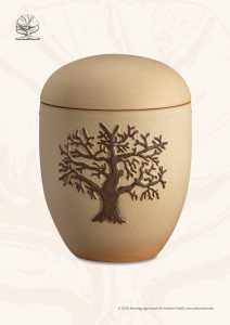 Keramik und Töpfer Urnen: Lebensbaum