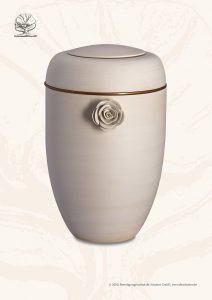 Keramik und Töpfer Urnen: Tonrose
